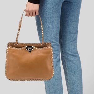 Valentino Rockstud leather shoulder bag